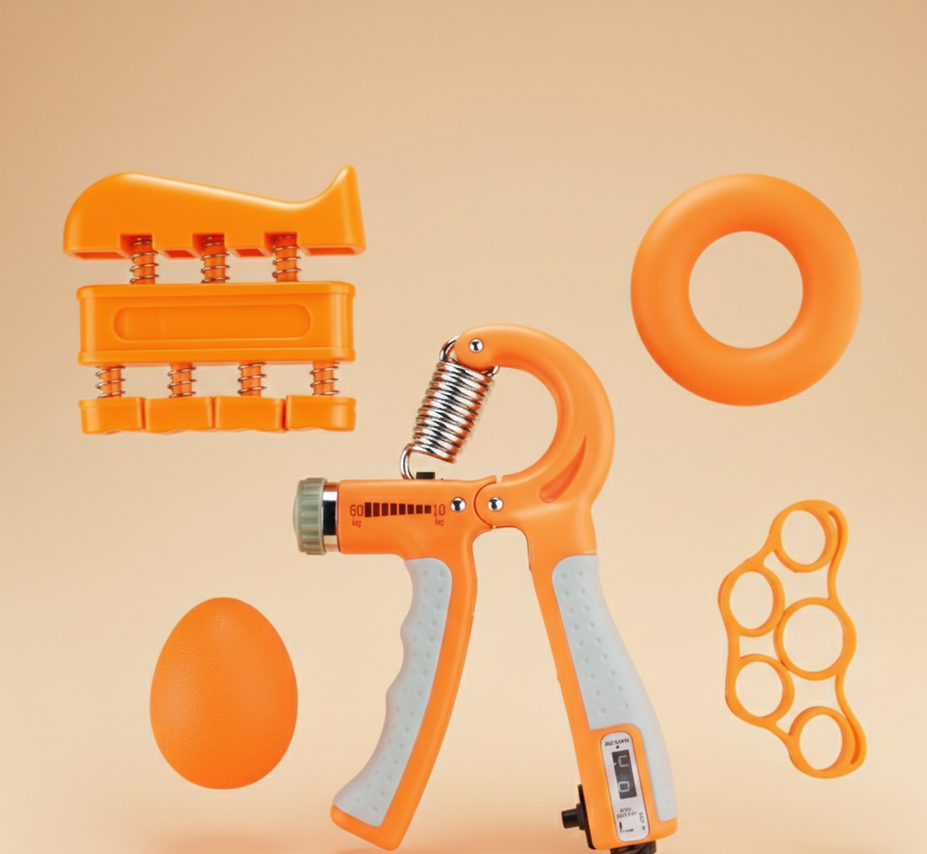 Adjustable Hand Grip Strength Trainer with Finger Exerciser