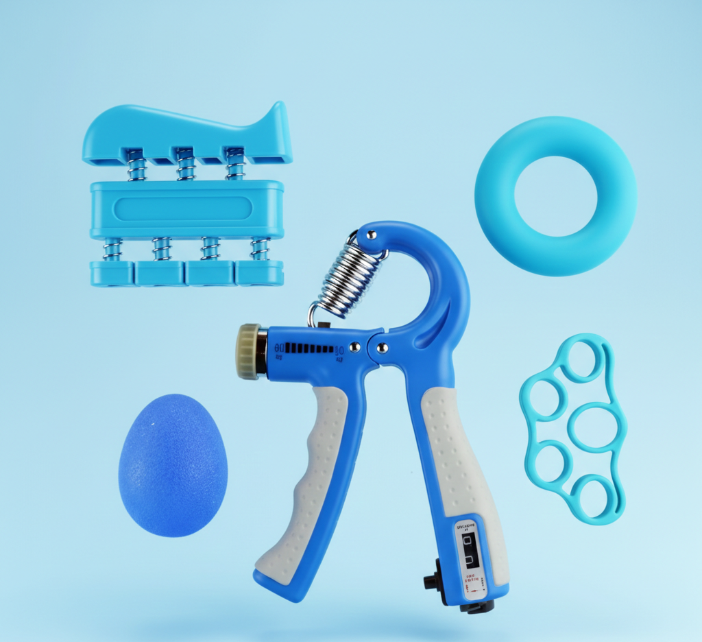 Adjustable Hand Grip Strength Trainer with Finger Exerciser