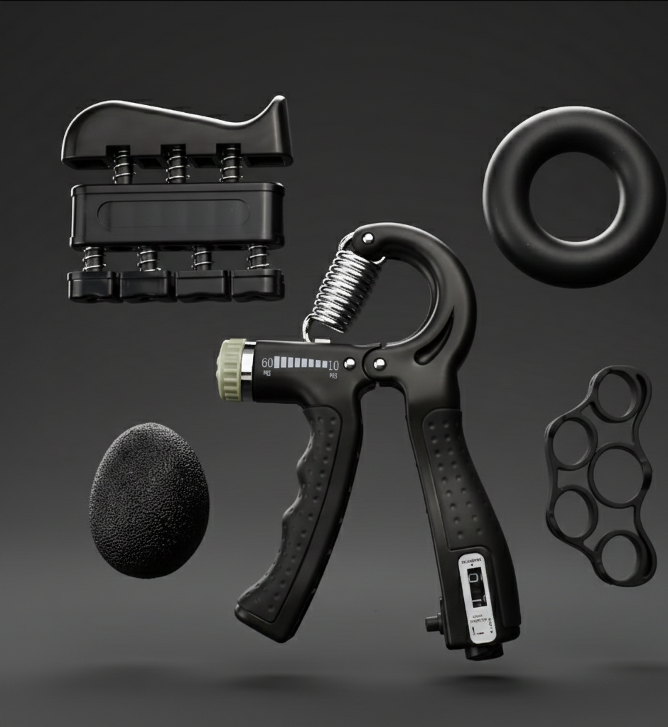 Adjustable Hand Grip Strength Trainer with Finger Exerciser